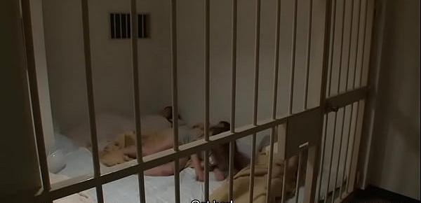  Lesbian porn action inside of a prison cell
